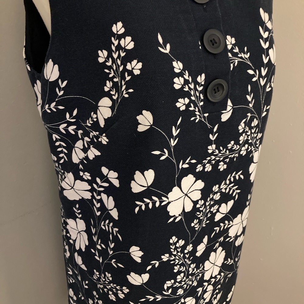 LOFT Red, White & Blue Sheath Dress Size 8 - Picture 5 of 10